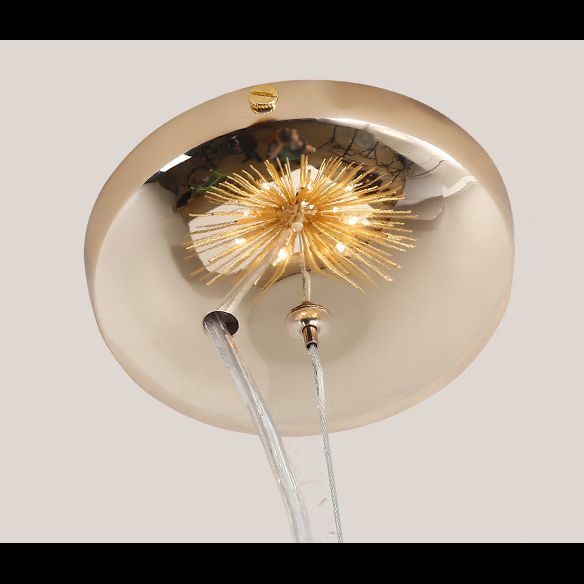 Simplicità post-moderna a 12 luci lampadario in alluminio dorato in alluminio a forma di lampada a sospensione creativa a forma di ristorante per il ristorante