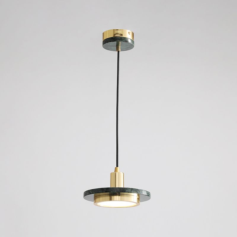 Éclairage de pendentif en marbre rond