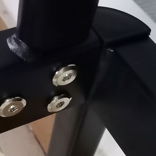 Modern Wire-Grid Metal Bed 78.74" L Bed Frame with Headboard