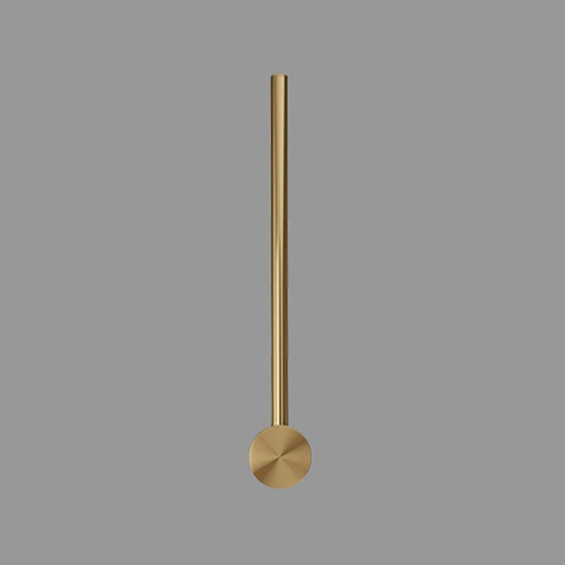 Brass Straight Wall Light Postmodern LED Wall Sconce in Gold for Living Room