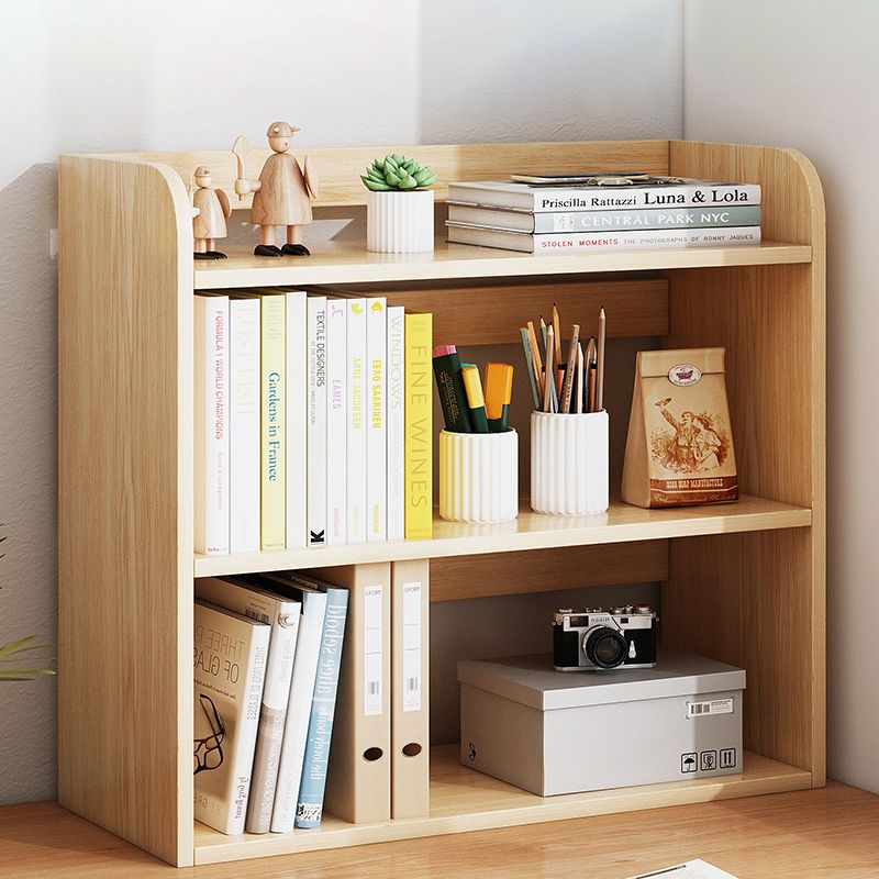 Light Brown Modern Style Bookshelf Engineer Wood Bookcase for Home