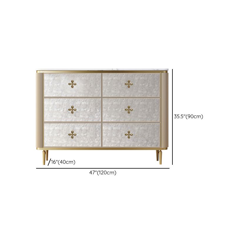 Modern Storage Chest Gold Storage Chest Dresser with Drawers