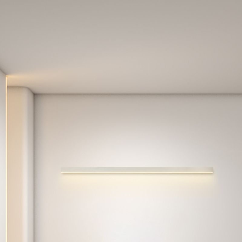 Luz de pared de metal de forma lineal Estilo moderno de 1 luces Luz de pared de 1 luces