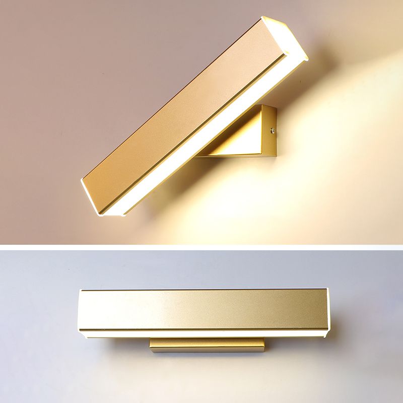 Modern Minimalist Style Rectangle Shade Multe Montate Metal 1 Light Sconce Light Set per camera da letto