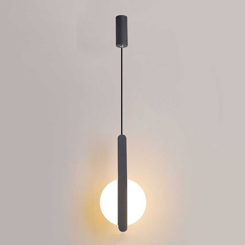 Éclairage de pendentif en acrylique noir