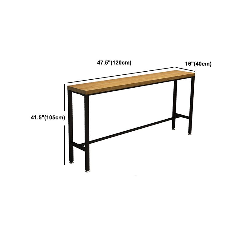 Industrial Style Bar Table Set 1/2/6/11 Pieces Rectangle Bar Table with High Stools