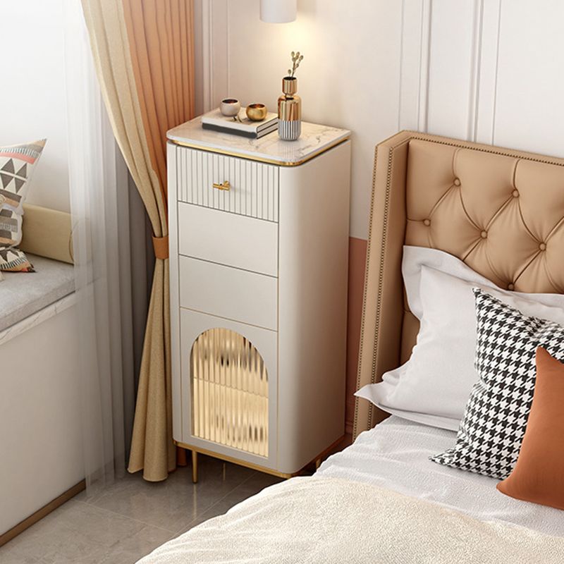 11.7 Inch Width Storage Chest Classic Glam Dresser with 1/2/3 Drawers