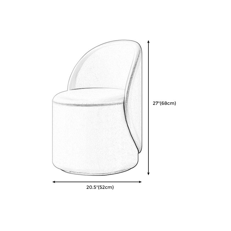 Nordic Fabric/ Leather Tight Back Chair Solid Color Accent Chair