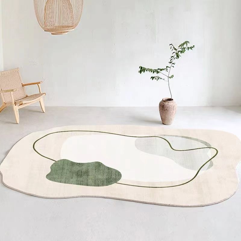 Stilvoller Kontrastfarbe Teppich Polyester Moderner Teppich Anti-Rutsch-Schlupf-Teppich für Wohnkultur