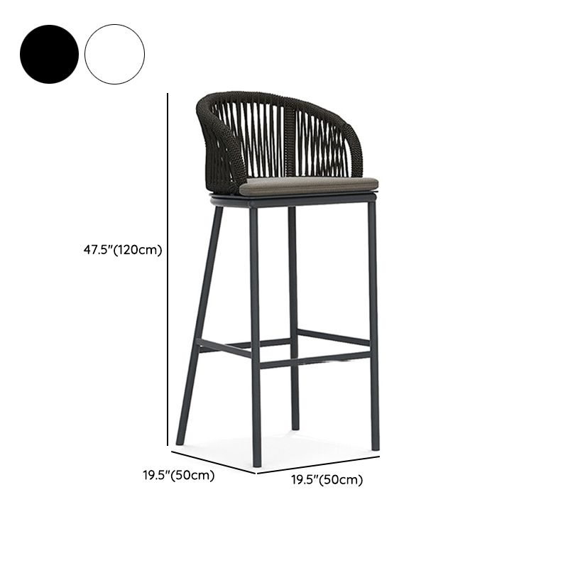 Contemporary Round Bar Height Set 1/3 Pcs Metal Bar Table Set