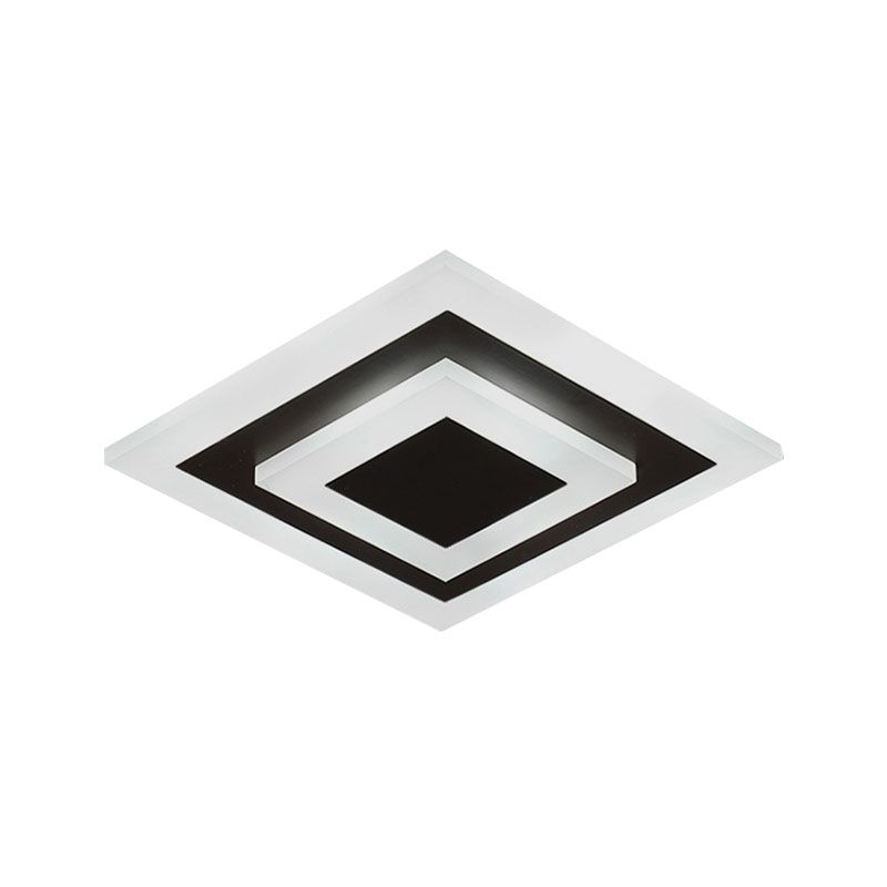 Plafonnier encastré de forme carrée, moderne et élégant, en acrylique, pour couloir et cuisine