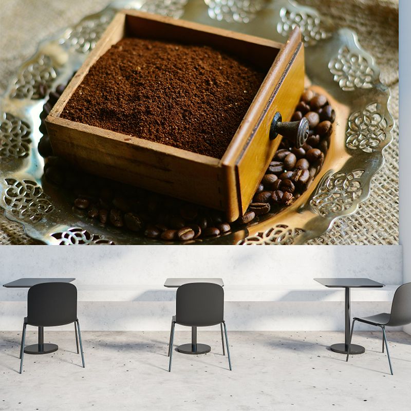 Simplicity Coffee Beans Mural Decorative Environmental Wallpaper for Decoration
