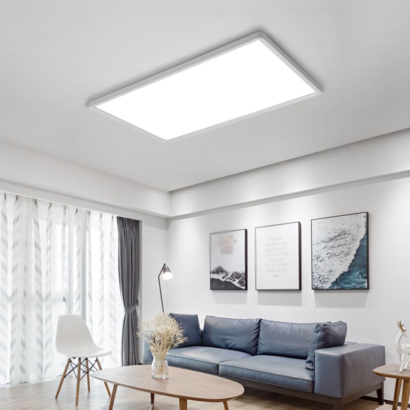 Éclairage de plafond affleurant blanc de lumières montées par plafond modernes carrés de LED