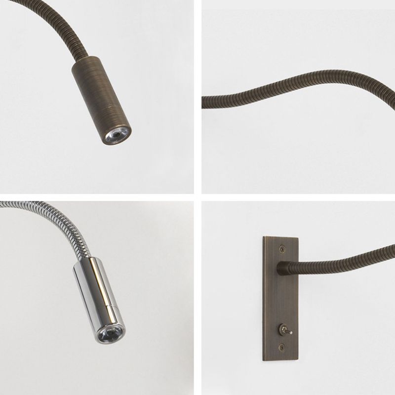 Moderner Stil rechteckiger Wandbeleuchtung Metall 1 Leuchtwand montierte Lesen Leuchten