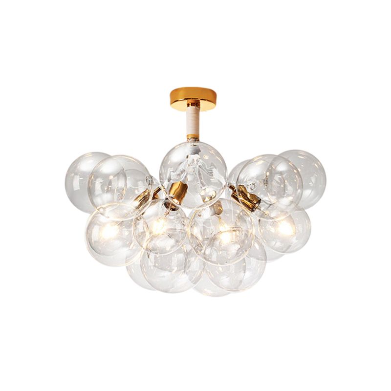 Kinderslaapkamer Hal Bubble Plafondlamp Helder glas Eenvoudige stijl Semi-inbouwlamp