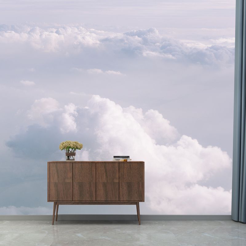 Modern Style Mural Wallpaper Fantastic Sky Environment Friendly Bedroom Wall Mural
