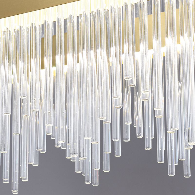 Candelera colgante de forma de rueda Crystal de estilo contemporáneo 1 Luz de lámpara de luz en oro