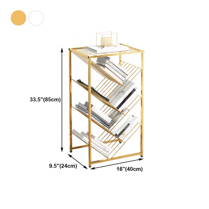 9.45"W Bookshelf Contemporary Style Bookcase for Study Room and Office