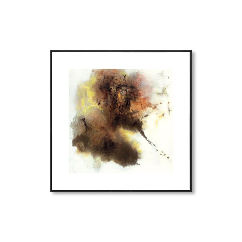 Hedendaagse kunst abstracte muur decor canvas getextureerde donkere kleur schilderij voor keuken
