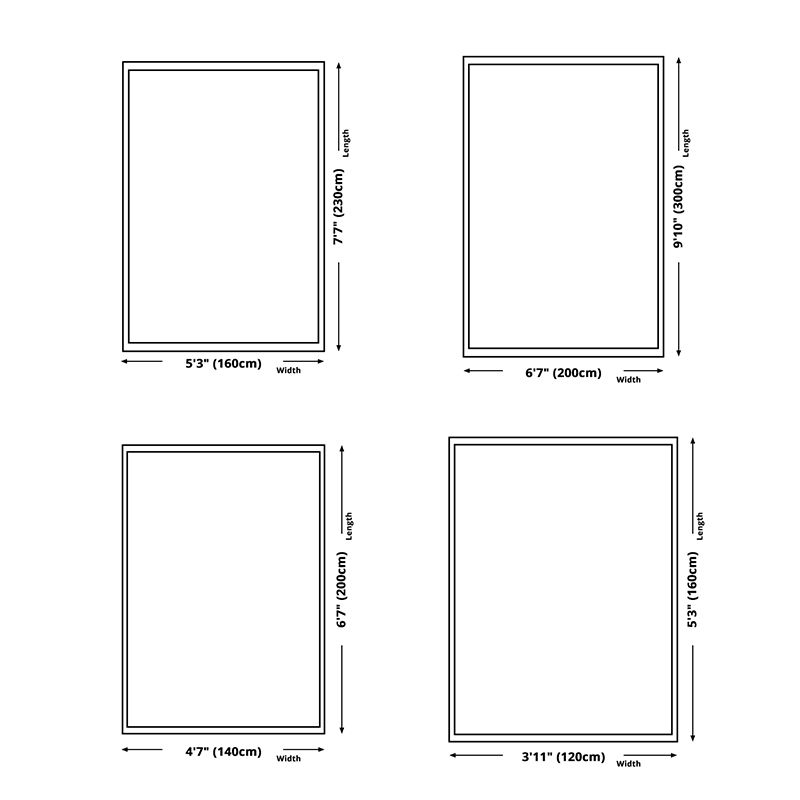 Modern Houndstooth Print Rug Polyester Area Carpet Stain Resistant Indoor Rug for Home Decoration