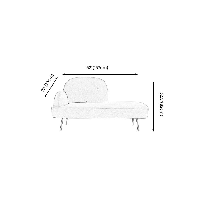 Contemporary Cotton Blend Single Arm Tight Back Light-grey Sofa Set