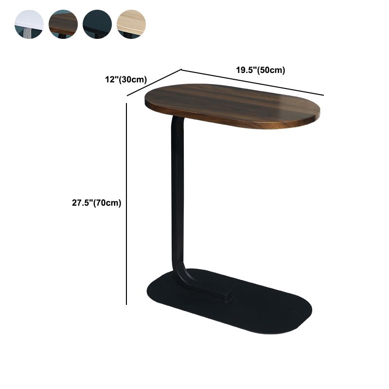 Modern Minimalist Wood Side End Table C Corner Table for Living Room