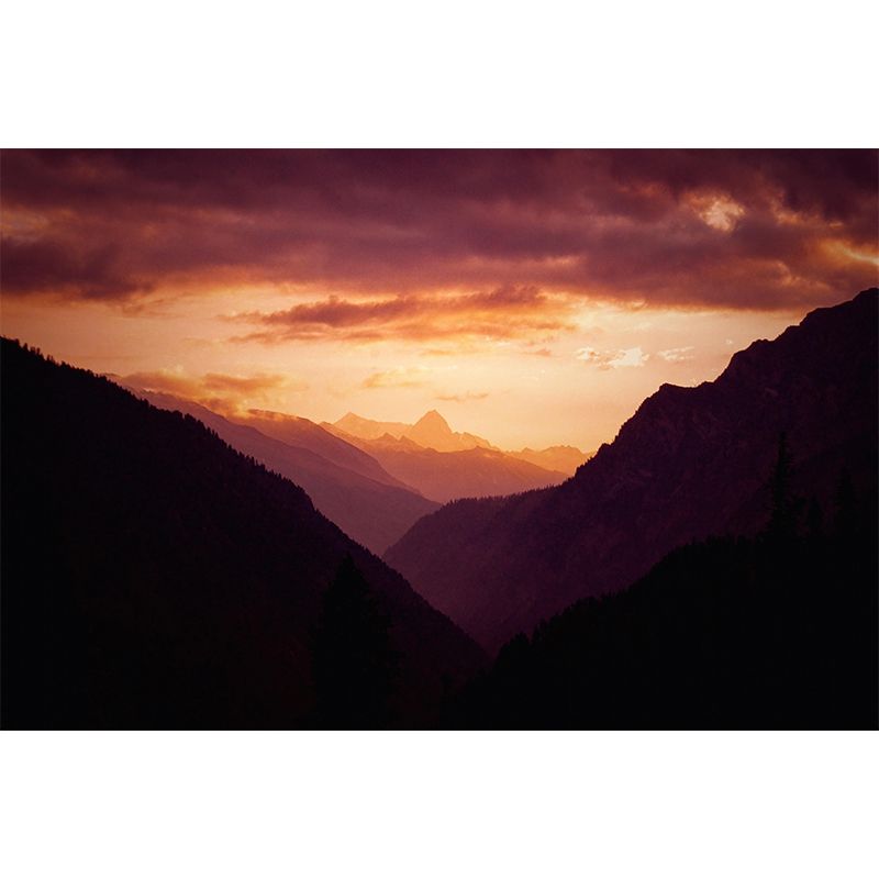 Customized Mountain Landscapes Mural Eco-friendly Wallpaper for Room