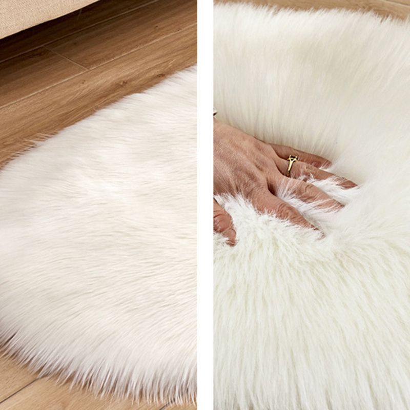 Multi Colored Solid Color Rug Fluffy Relaxing Area Carpet Non-Slip Backing Stain-Resistant Indoor Rug for Living Room