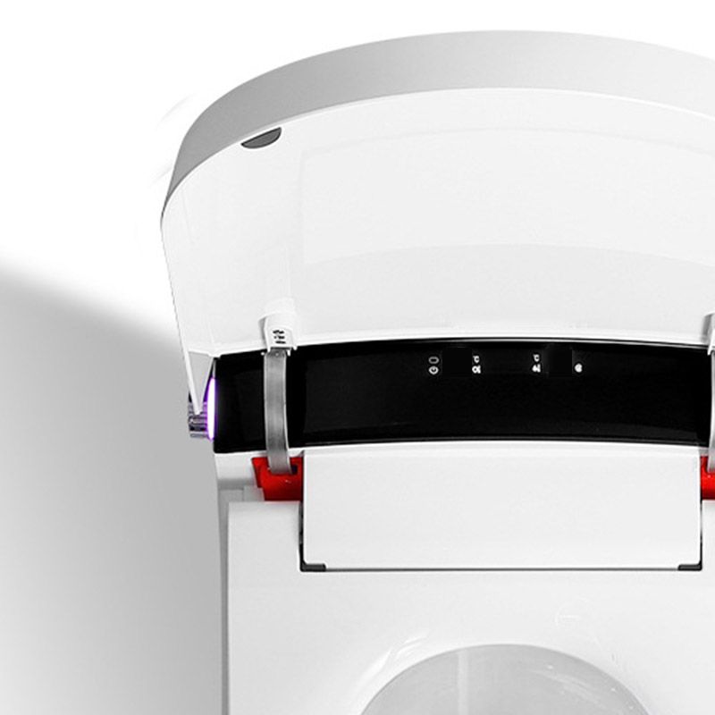 Contemporary One Piece Toilet Floor Mounted Toilet Bowl with Seat for Washroom