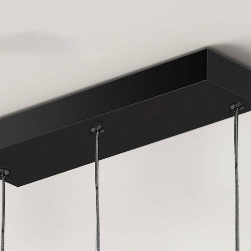 Linear Shape Island Lights Contemporary Metal 2 Light Pendant Light Fixtures