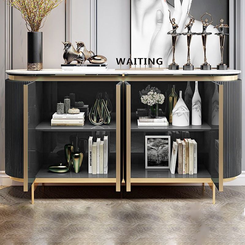 4-Door Buffet Sideboard Glam Cabinets Dining Buffet for Living Room