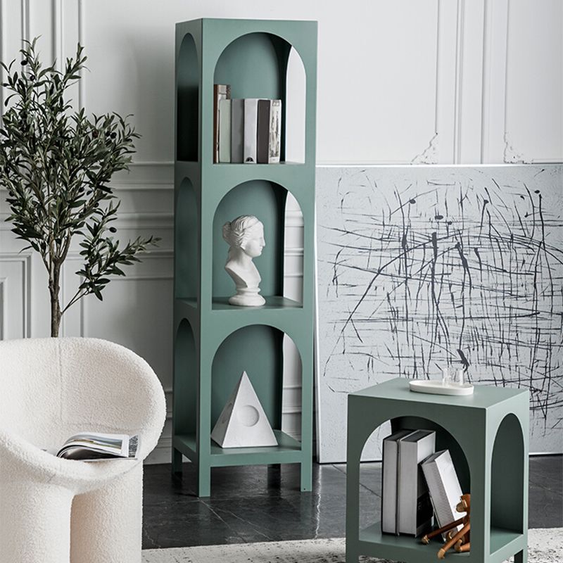 Scandinavian Shelf Bookcase Metal Standard Book Shelf with Rectangular Shelves