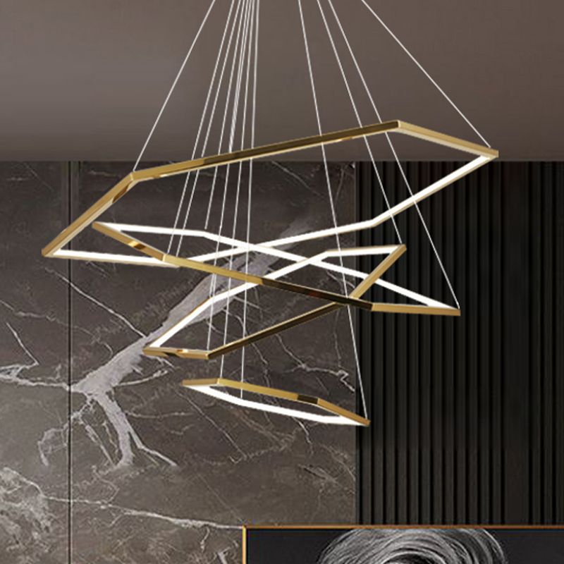 Luci sospese in stile moderno lampadario multistrato per soggiorno sala da pranzo