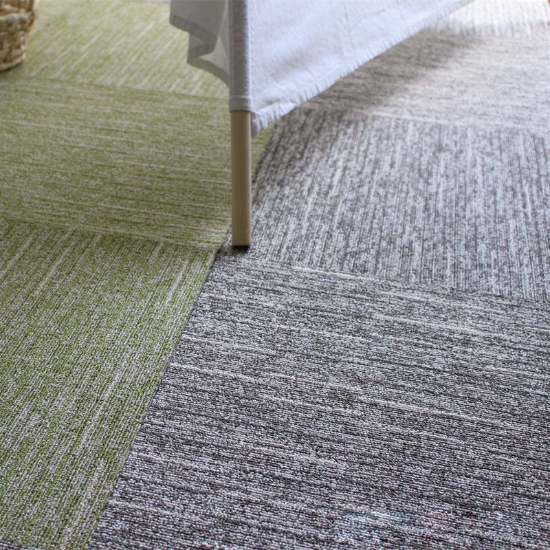 Carpet Tile Non-Skid Fade Resistant Solid Color Self Peel and Stick Carpet Tiles Bedroom