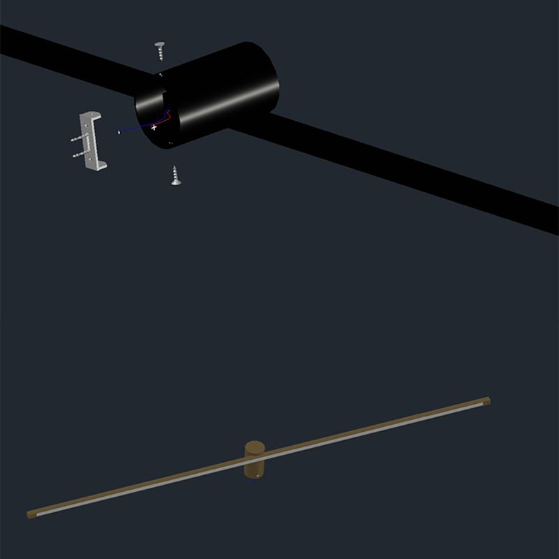 Metal Linear Wall Lighting Fixture Modern LED Wall Mount Light Fixture