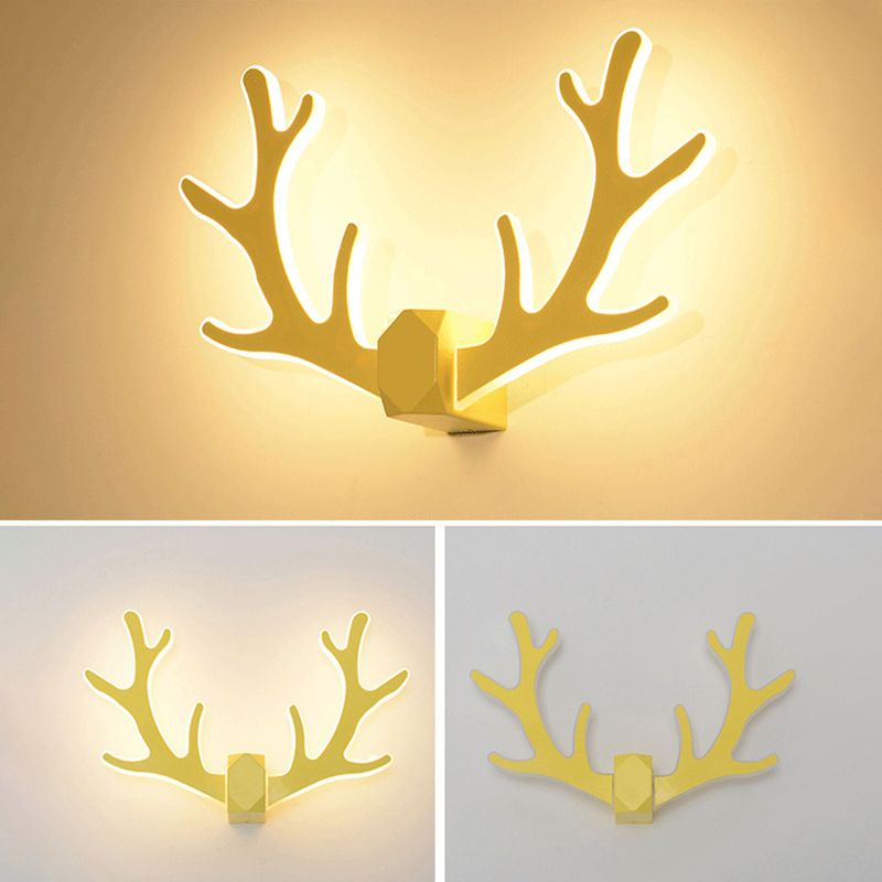 Estilo moderno de forma única Diconce de pared de plástico 1 iluminación de pared de luz para dormitorio