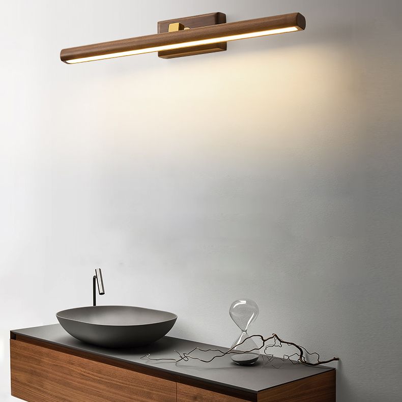 Lampe murale en bois lampe de vanité contemporaine appliques lumineuses pour la salle de bain