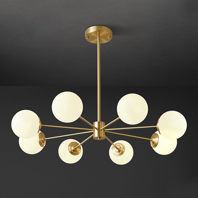 Contemporary Copper Pendant Light Global Hanging Light for Living Room