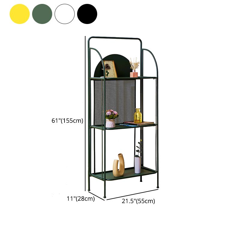 Modern Style Bookcase Etagere Open Back Metal Bookshelf for Home