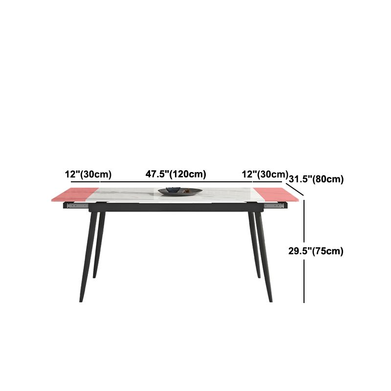 Modern Stone Dining Table Set 1/4/5/7 Pieces Dining Set for Home Use