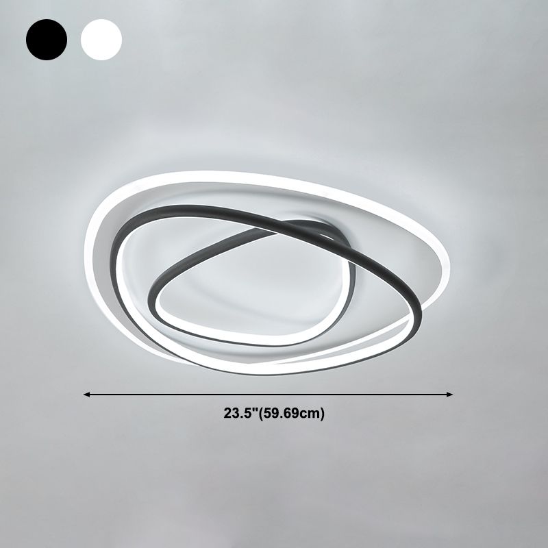 Lampe encastrée moderne à 3 têtes, abat-jour en Silicone, plafonnier LED pour chambre à coucher