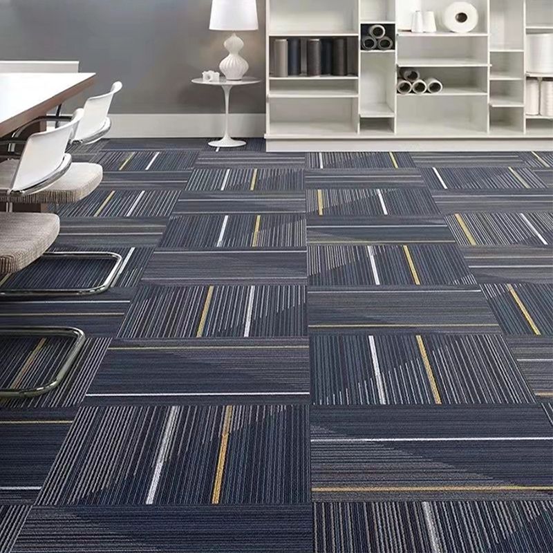 Carpet Tile Non-Skid Fade Resistant Geometry Self-Stick Peel and Stick Carpet Tiles