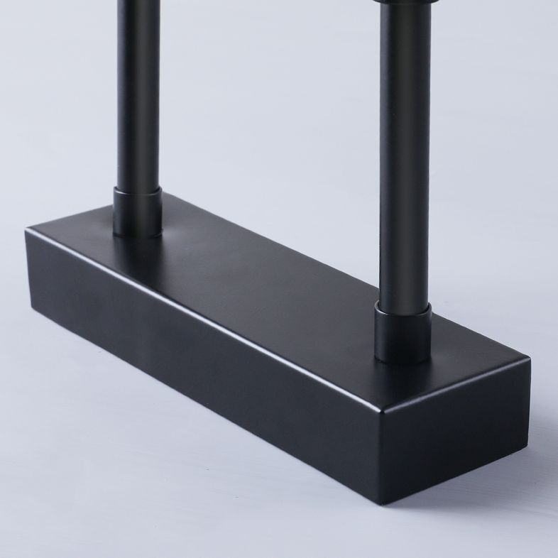 Moderner minimalistischer Stil Lineare Waschtischwandleuchten Metallbeleuchtung im schwarzen Finish