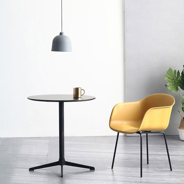 Metaal traditionele luxe ronde eettafel vervaardigd houten binnen tafel voor keuken
