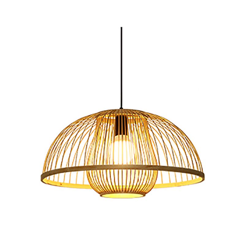 Bamboo moderne suspendu le luminaire pendentif simple pour le salon du salon