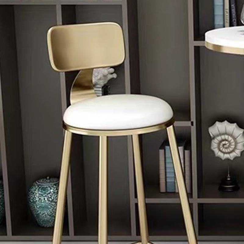 Glam Bar Table Set 1/3/5 Pieces Round Stone Counter Table with High Stools for Dining Room