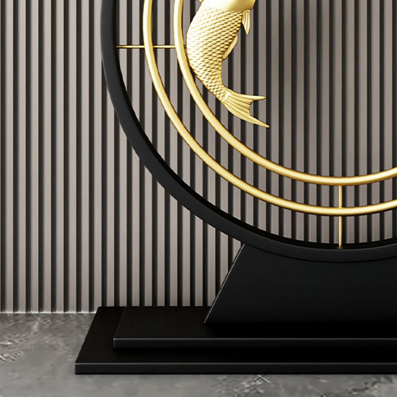 31.5" H Modern Console Accent Table Antique Finish Half Moon Console