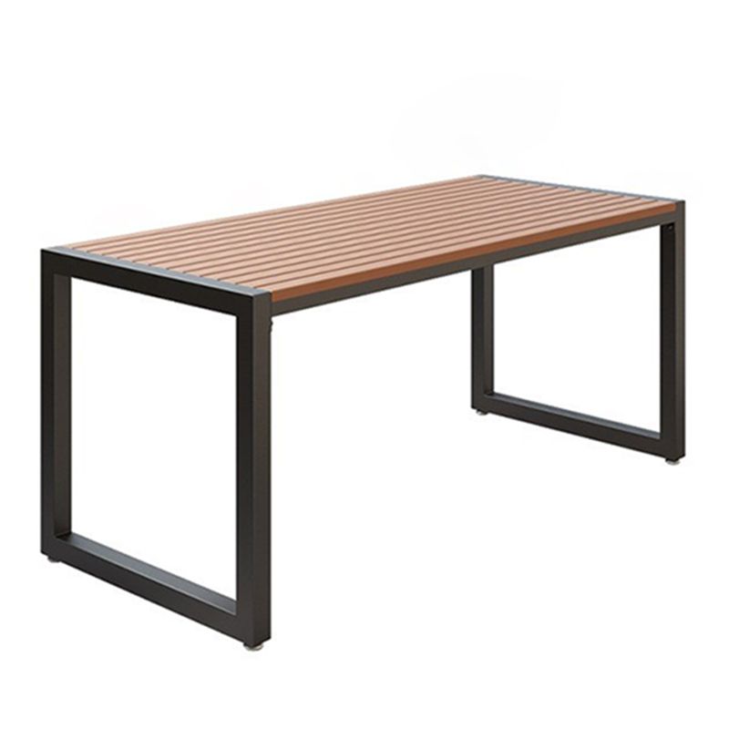 Industrial 1/3/5 Pieces Dining Set Rectangle Wood Dining Table for Courtyard
