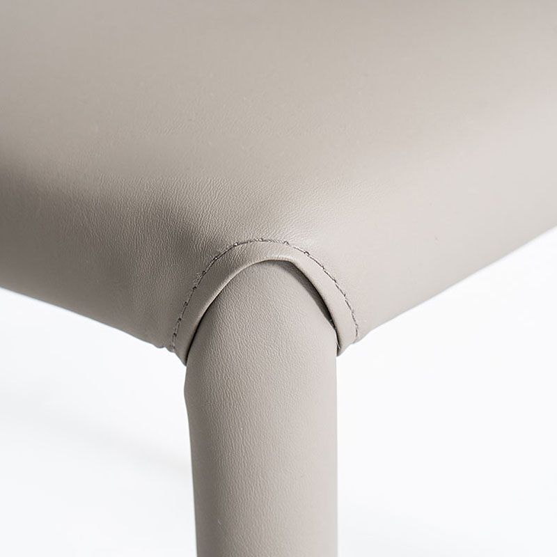 Silla lateral de comedor industrial de metal Silla lateral con respaldo de orejas para comedor (juego de 2)