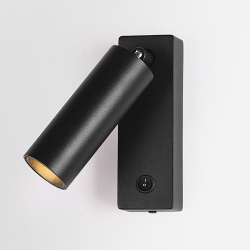 Metal Cylinder Wall Lighting Fixture Minimalist Style LED Wall Mount Light Fixture